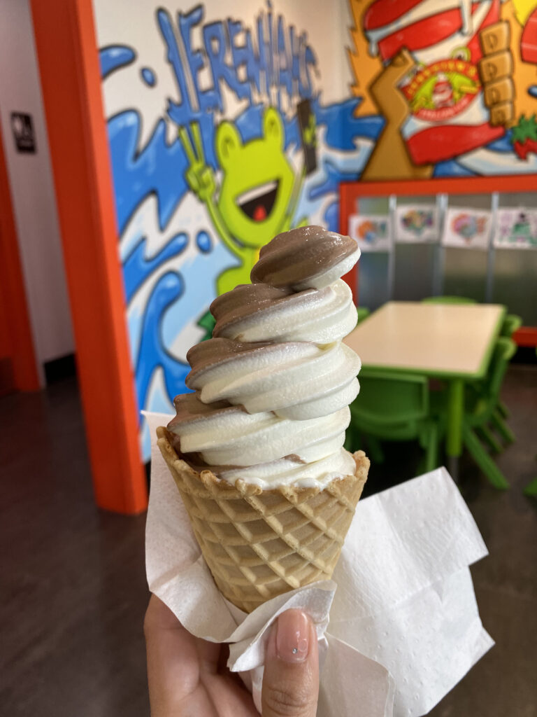 アラバマ州マディソンカエルのアイコンが可愛いアイス&ジェラートJeremiah’s Italian Ice