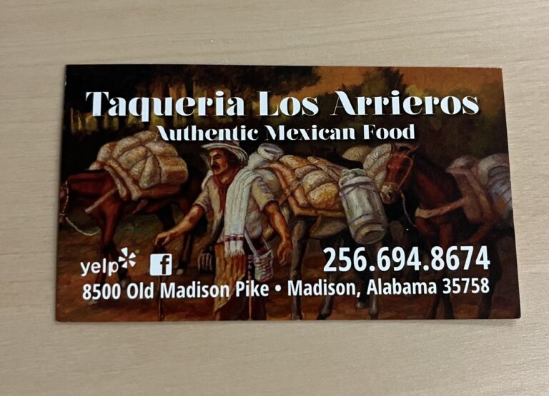アラバマ州【マディソン】人気のメキシカンフードトラック　Taqueria Los Arrieros Food Truck